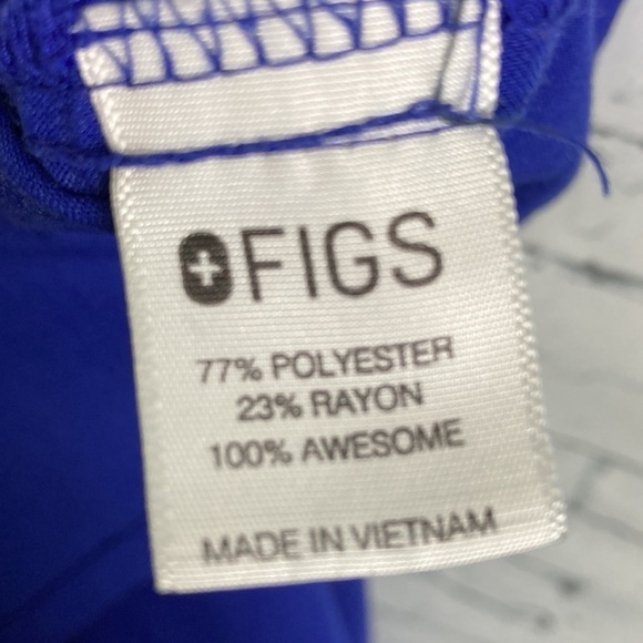 FIGS Technical Collection Limited Edition Blue Florescent Green Casma Top 2XL - Picture 10 of 10